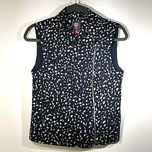 Vince Camuto Asymmetrical Zip up Top Size 4